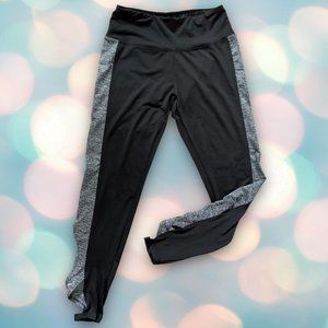 JGX Performance Women’s Black and Gray Athletic Workout Leggings Size M